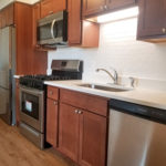Rented! $1,130/mo 1BR/1BA in McKinley Park by Orange Line with all the bells and whistles! Stainless steel, AC, hardwoods, king BR, parking, more!